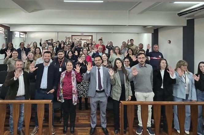 Campanha Sinal Vermelho é levada às comarcas de Urubici e São Joaquim pela Coordenadoria da Mulher do TJ-SC